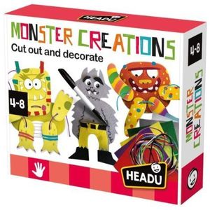 Headu - Set de creatie monstri cu diferite tehnici creative 4-8 ani imagine