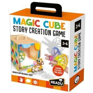 Headu - Set creativ Cub din lemn creeaza povesti magice 3-6 ani imagine