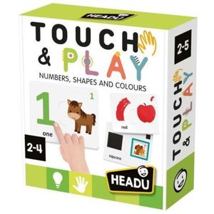 Headu - Joc Tactil numere forme si culori cu piese mari 2-4 ani imagine