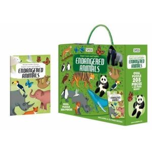 Cunoaste si exploreaza - puzzle animale pe cale de disparitie (205 piese) imagine
