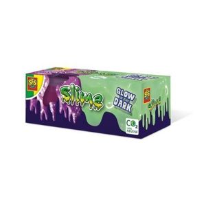 Slime colorat fluorescent cu sclipici pentru copii (2x120 gr.) imagine