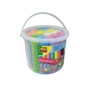 Galeata cu creta colorata pentru copii (22 buc) imagine