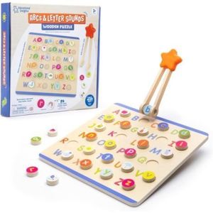 Puzzle din lemn - litere & sunete in lb. engleza imagine