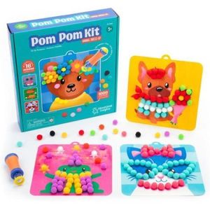 Set creativ cu pompoane - imbraca animalutele imagine