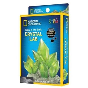 National Geographic - Set educativ Mini laborator de crestere cristale verzi fosforescente imagine