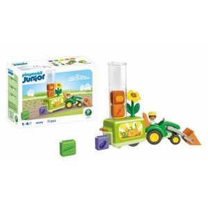 Playmobil - Junior dezvoltare prin joaca Tractor cu incarcatura si semanatoare imagine