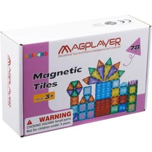 Joc de constructie magnetic - 8 piese, MAGPLAYER imagine