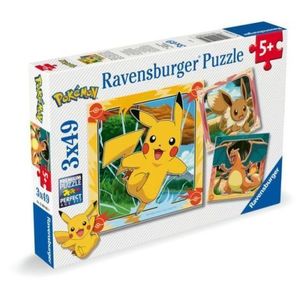 Ravensburger - Puzzle Pokemon 3x49 piese imagine