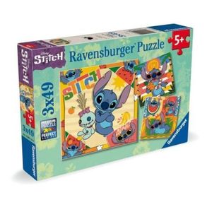 Ravensburger - Puzzle Disney Stitch 3x49 piese imagine
