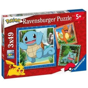 Ravensburger - Puzzle personaje Pokemon 3x49 piese imagine