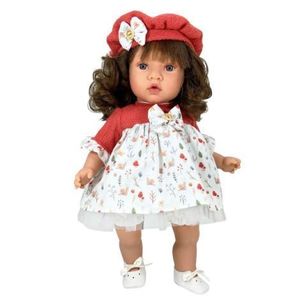 Papusa Nines D Onil, Susette Paris, cu parul saten, cu sunete, cu miros de vanilie, 45 cm imagine