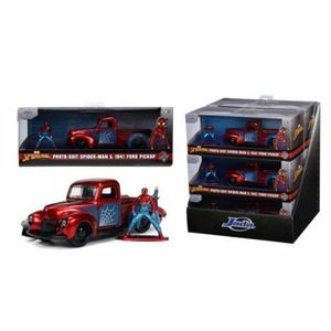 Jada Marvel Set Masinuta Metalica Ford Pick Up Scara 1: 32 Si Figurina Metalica Spider Man imagine