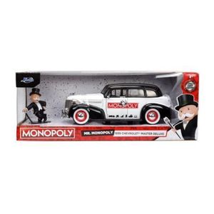 Jada Set Masinuta Metalica Chevrolet Master Deluxe 1939 Scara 1: 24 Si Figurina Mr Monopoly imagine