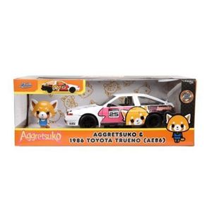Jada Aggretsuko Set Masinuta Metalica Si Figurina Aggretsuko Si Toyota Trueno Scara 1: 24 imagine
