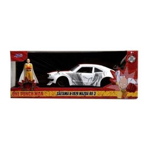 Jada One Punch Man Set Masinuta Metalica Mazda Rx 3 Si Figurina Saitama imagine