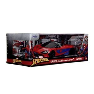 Jada Marvel Set Figurina Spider Man Si Masinuta Metalica Mclaren 720s Scara 1 La 24 imagine