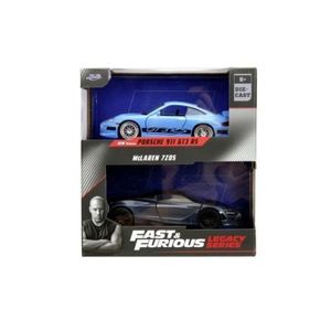 Jada Fast And Furious Legacy Set 2 Masinute Metalice Porsche 911 Gt3 Rs Si Mclaren 720s Scara 1: 32 imagine