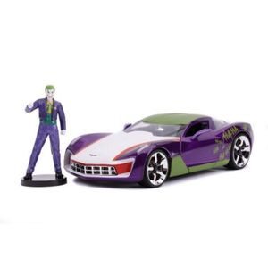 Masinute Metalica Chevy Corvette Stingray 2009 Si Figurina Joker Scara 1: 24 imagine