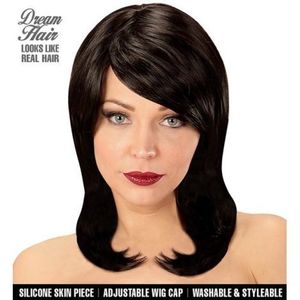 Peruca profesionala megan bruneta imagine