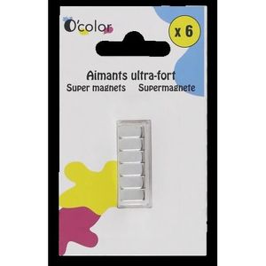 Set 6 magneti 10 x 10 x 5 mm super puternici pentru suprafete laminate, tabla imagine