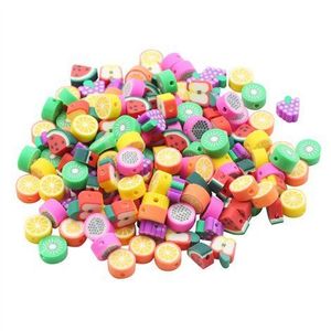 Set 300 margele polimer in forma de felii de fructe, pentru creatie imagine