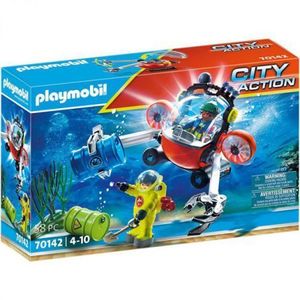 Expeditori subacvatici cu submarin cu clesti 70142 Playmobil imagine