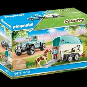 Masina cu remorca pentru ponei 70511 Playmobil imagine