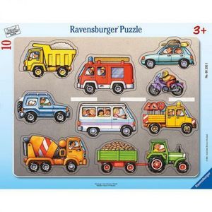 PUZZLE TIP RAMA VEHICULE, 10 PIESE imagine
