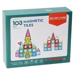 Set de constructie magnetic 3d - 103 piese imagine