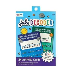 Colectie 24 de carduri cu jocuri si activitati - Decodor de glume imagine