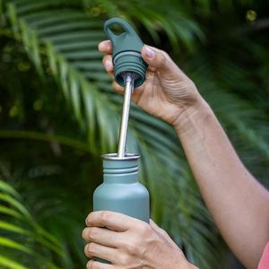 Sticla din otel pentru copii Klean Kanteen Kid Classic Narrow 355 ml cu capac sport flip Milky Way imagine