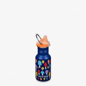 Sticla din otel pentru copii Kid Classic Narrow 355 ml cu capac sippy Mushrooms imagine