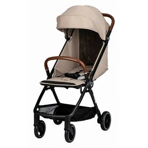 Carucior sport FreeON Bold, pliabil automat, roti cu suspensii, de la nastere pana la 22 kg, cu spatar reglabil in 3 pozitii, Beige imagine