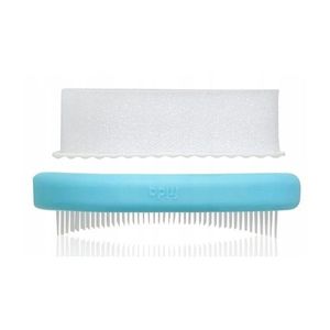 Set ingrijire scalp Fridababy DermaFrida, 3 in 1, pentru dermatita seboreica la bebelusi, include perie, burete si pieptene, suport cu ventuza, 0 luni+, Alb imagine