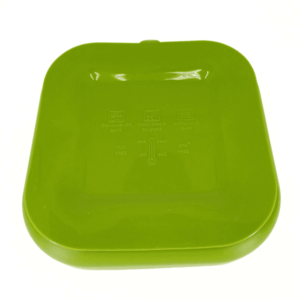Farfurie patrata din silicon compartimentata Coccorito Green imagine