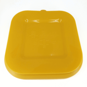 Farfurie patrata din silicon compartimentata Coccorito Yellow imagine