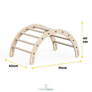 Arc de catarare pentru copii Montessori, MamaToyz, dimensiune 75 x 50 x 40 cm imagine
