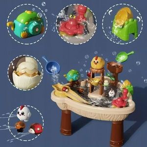 Set de joaca cu apa si nisip pentru copii, Matadi, include un tobogan, un generator de bule, si diverse accesorii specifice, dimensiune 66 x 33 cm imagine