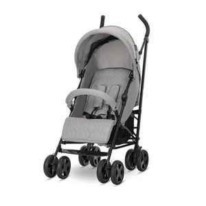 Carucior sport pentru copii Lorelli Ida Grey cu spatar reglabil in 4 pozitii, pliere tip umbrela, bara frontala detasabila, suport reglabil pentru picioare, roti cu suspensii imagine