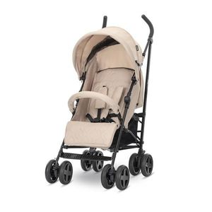 Carucior sport pentru copii Lorelli Ida Beige cu spatar reglabil in 4 pozitii, pliere tip umbrela, bara frontala detasabila, suport reglabil pentru picioare, roti cu suspensii imagine