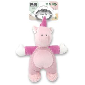 Jucarie de plus Unicorn Roz 22 cm zornaitoare 0 luni+ imagine