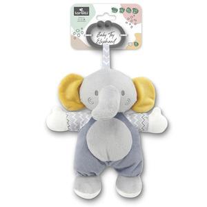 Jucarie de plus Elefant Gri 22 cm zornaitoare 0 luni+ imagine