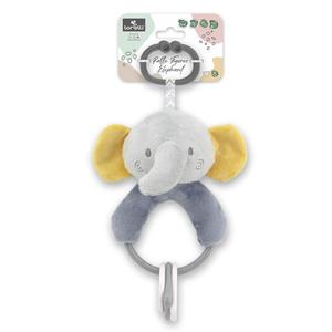 Jucarie de plus Elefant Gri 20 cm cu forme geometrice zornaitoare 0 luni+ imagine