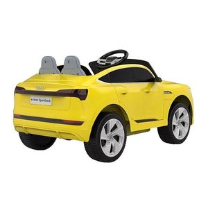Masinuta electrica pentru copii cu licenta Audi E-Tron Sportback Yellow cu telecomanda 2.4G, acumulator 12V4.5Ah, motoare 2x39w, lumini led, muzica, pornire la buton, usi cu deschidere, mp3usb, functie swing, 3 viteze din telecomanda imagine