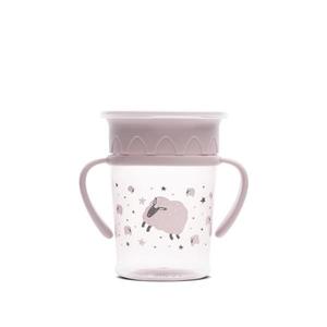 Cana de tranzitie Lorelli All Around Cup Mellow Rose 360 grade, 270 ml, 12 luni+ imagine