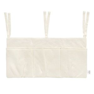 Organizator suspendat din muselina pentru pat, 60 x 30 cm, Little Amy, Crem imagine