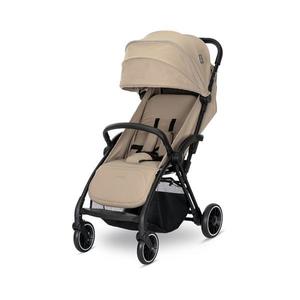 Carucior pentru copii Lorelli Quick Beige Warm autofold, spatar reglabil, suport reglabil pentru picioare, suspensii, greutate admisa 22 kg imagine