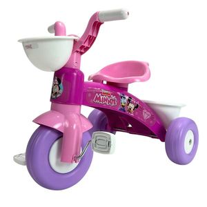 Tricicleta pentru copii Injusa licenta Disney Minnie Mouse Roz cu pedale, 1-3 ani, greutate admisa 25 kg, cosulete pentru accesorii imagine