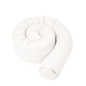 Protectie de pat tubulara, MiniMini, Muselina, Alb, 180 cm imagine