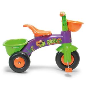 Tricicleta pentru copii Injusa Dino Rider cu pedale, inspirata din desenele cu dinozauri 1-3 ani, cosulete pentru accesorii imagine
